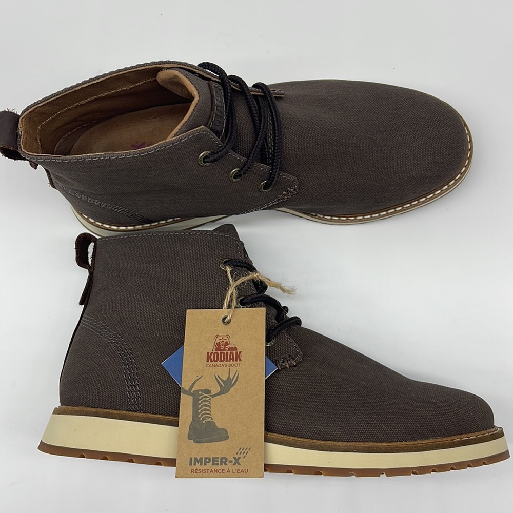 Kodiak Men's Chase Sneaker - Brown Waxed Canvas -Size 8- Free Shipping - 3B 3031